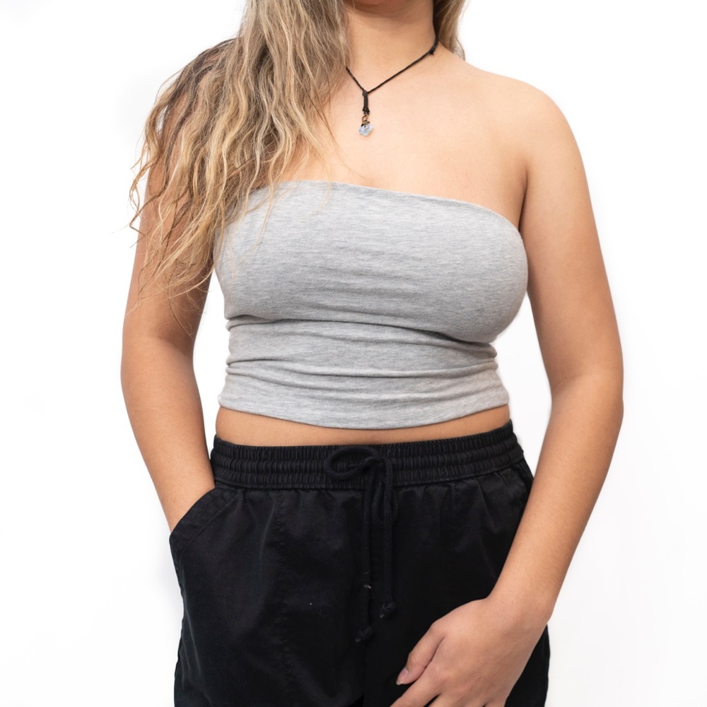 SOLD: Brandy Melville Gray Tube Top